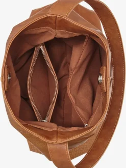 Cabas sac à bandoulière au design contrasté tendance - détail contrasté ou motif structuré