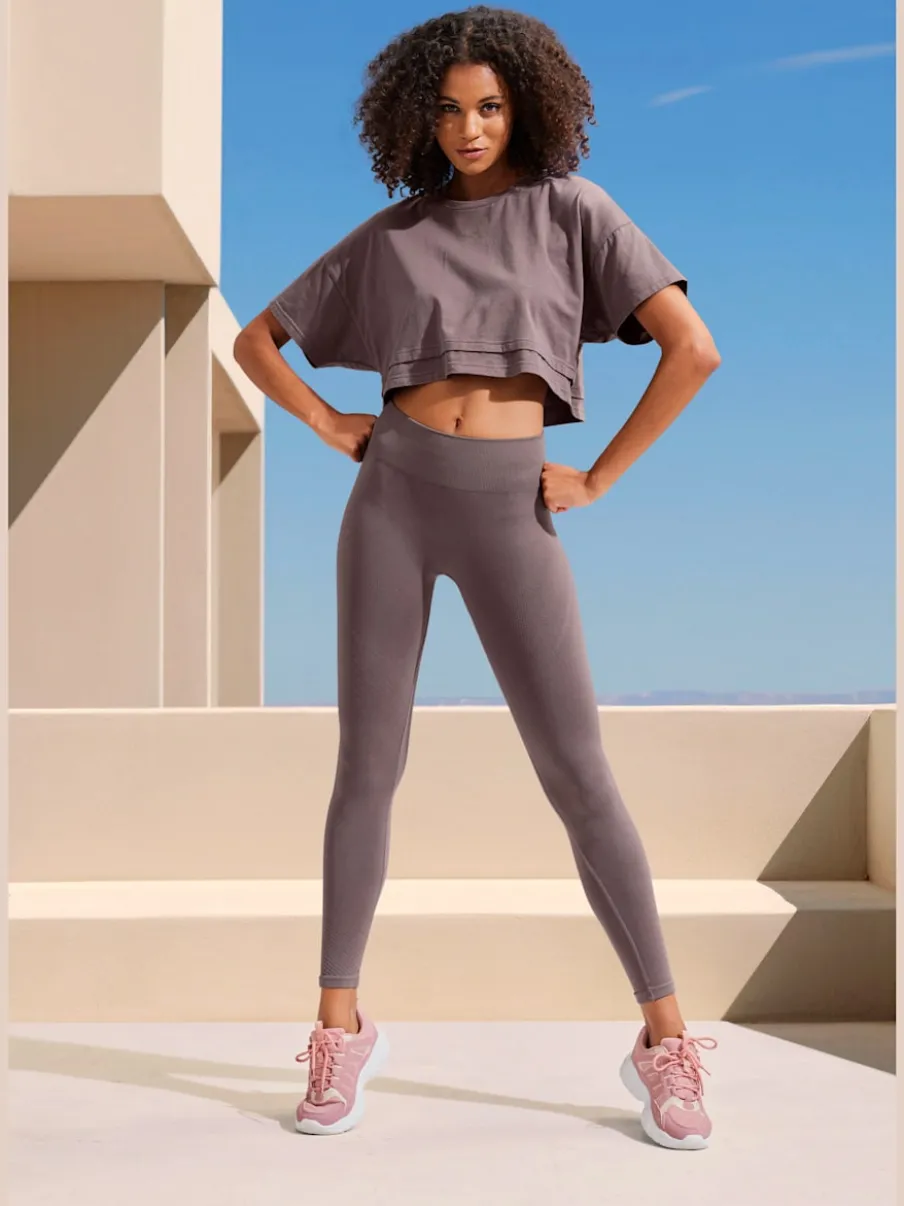 Caleçons courts sans coutures avec large ceinture élastique