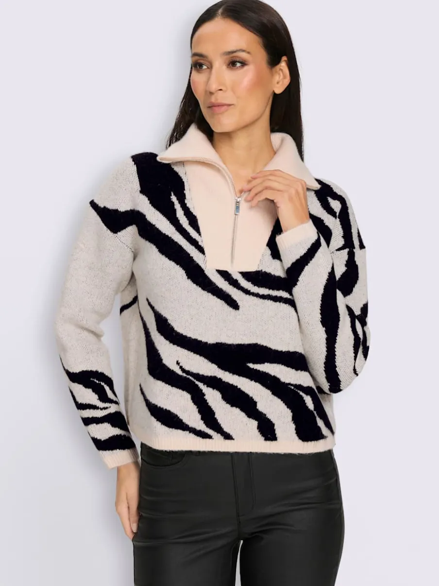 Camionneur tricot jacquard élégant