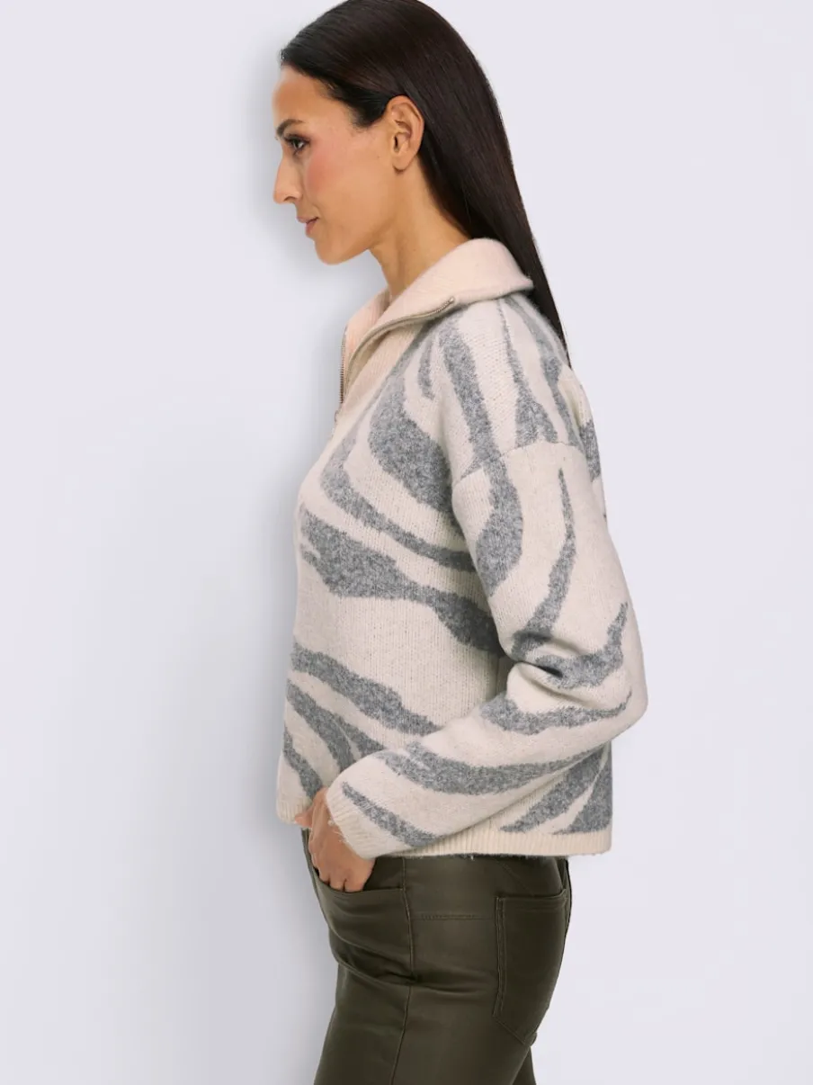Camionneur tricot jacquard élégant