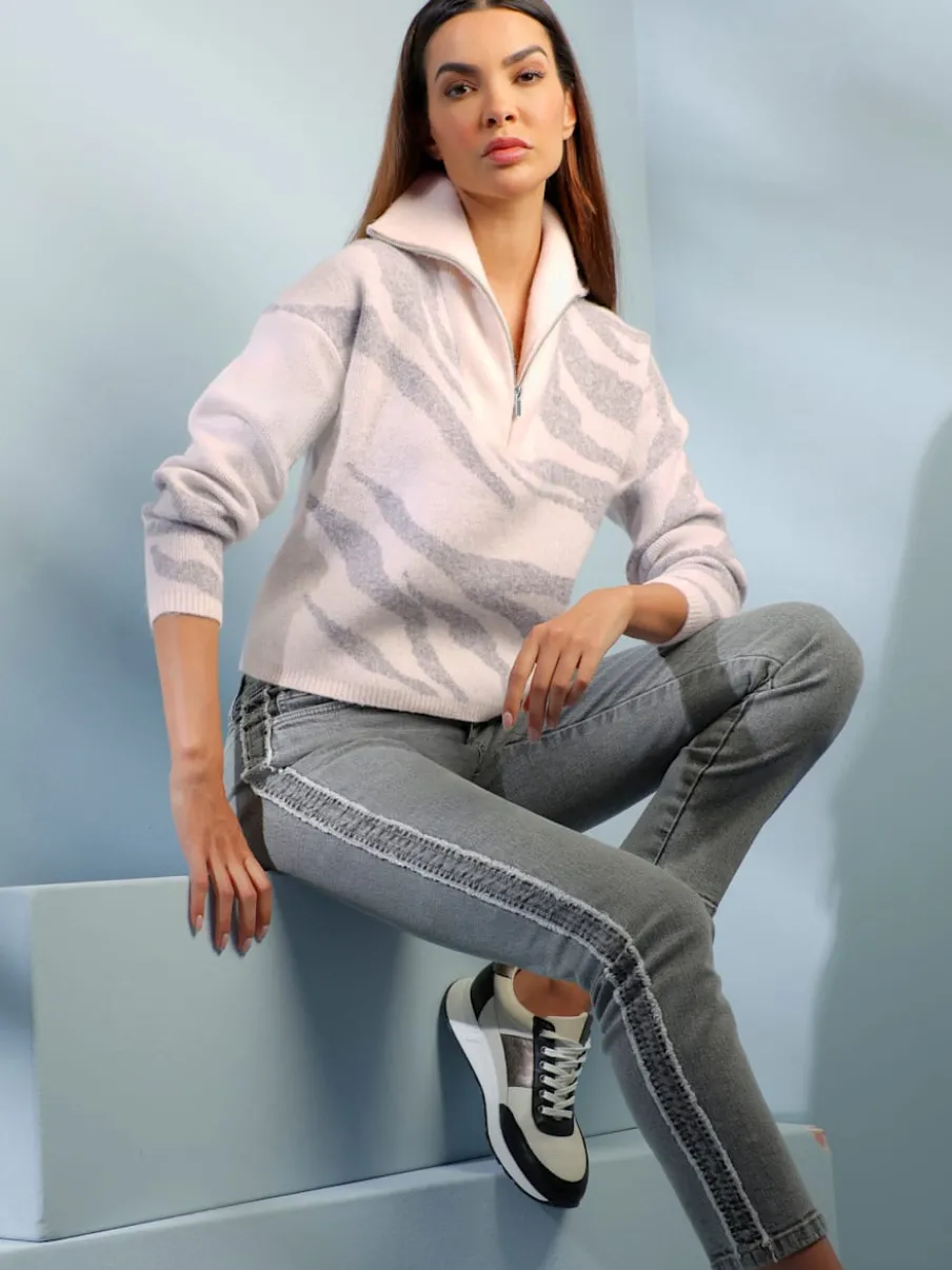 Camionneur tricot jacquard élégant