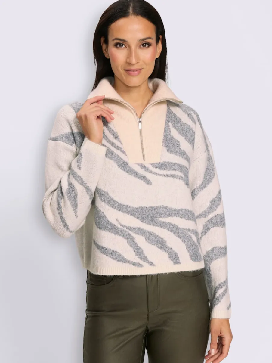 Camionneur tricot jacquard élégant