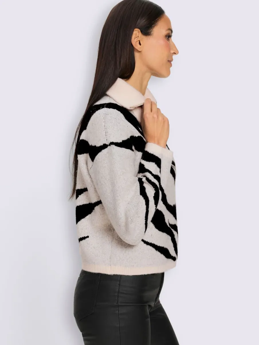 Camionneur tricot jacquard élégant