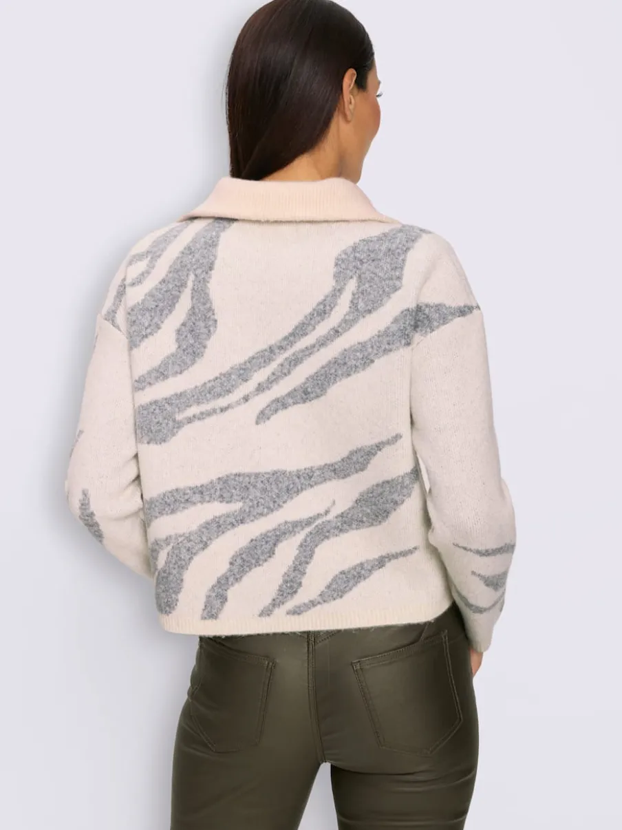 Camionneur tricot jacquard élégant