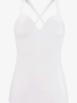 Caraco avec soutien-gorge à coques intégré haut classique avec soutien-gorge à coques sans armatures