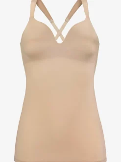Caraco avec soutien-gorge à coques intégré haut classique avec soutien-gorge à coques sans armatures