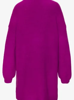 Cardigan ample en tricot doux avec bords-côtes confortables