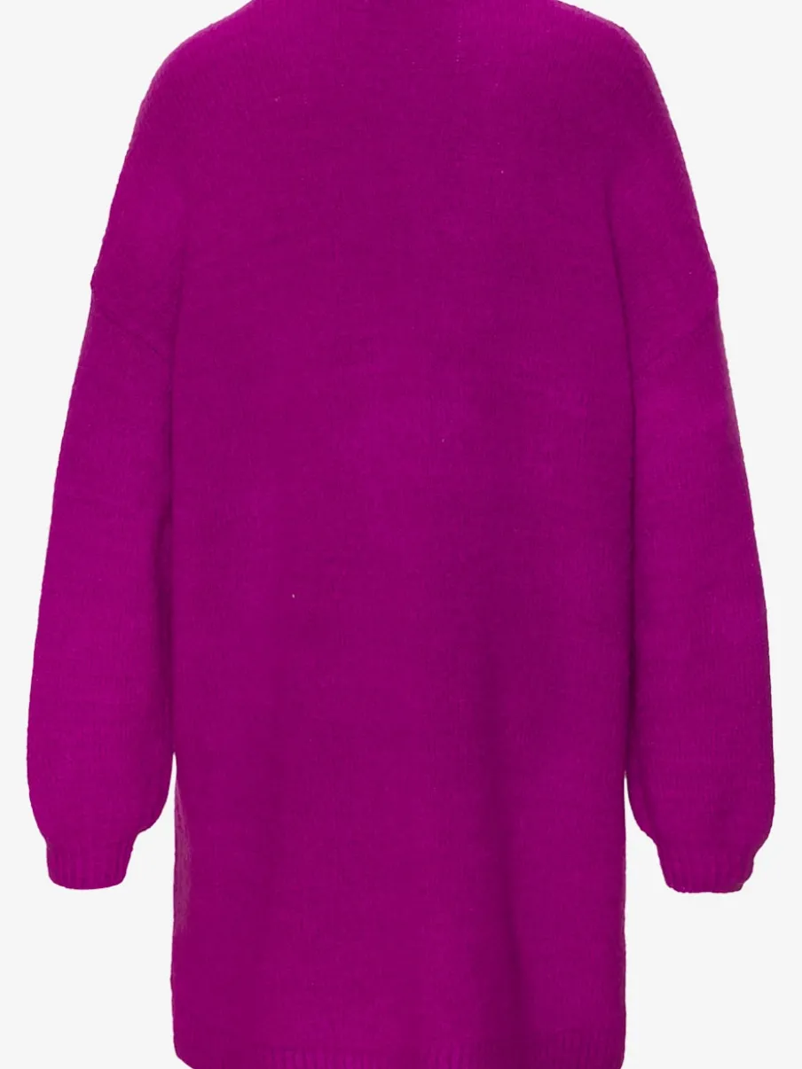 Cardigan ample en tricot doux avec bords-côtes confortables