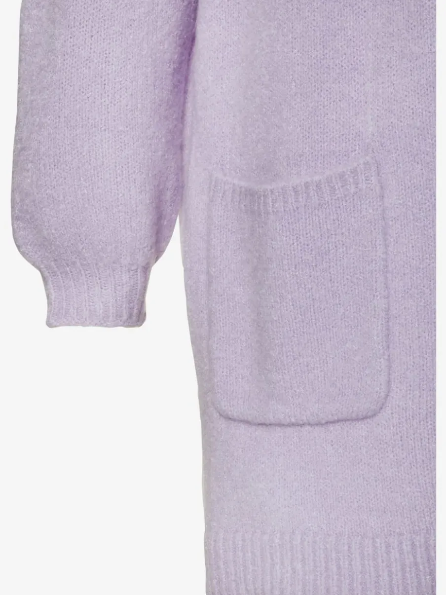 Cardigan ample en tricot doux avec bords-côtes confortables