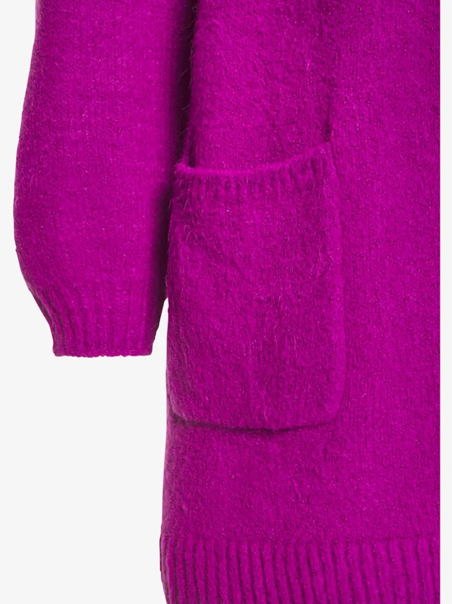 Cardigan ample en tricot doux avec bords-côtes confortables