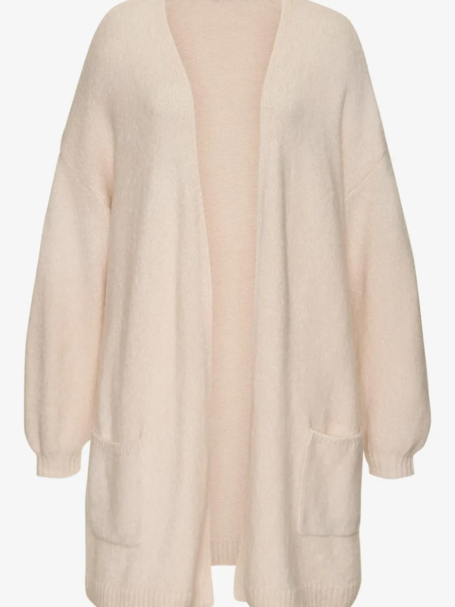 Cardigan ample en tricot doux avec bords-côtes confortables