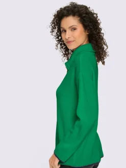 Cardigan en tricot à col montant et manches longues avec glissière sportive