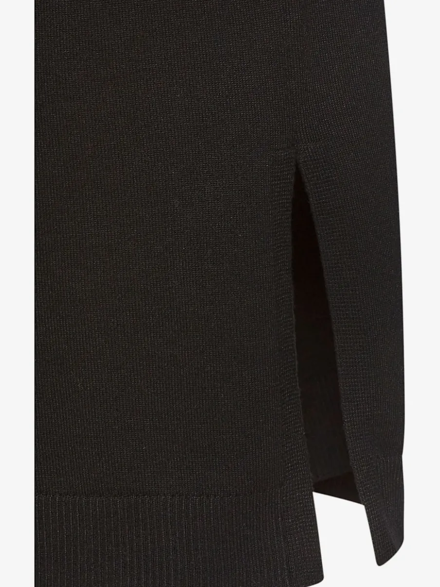 Cardigan long à manches longues en tricot doux avec bords-côtes