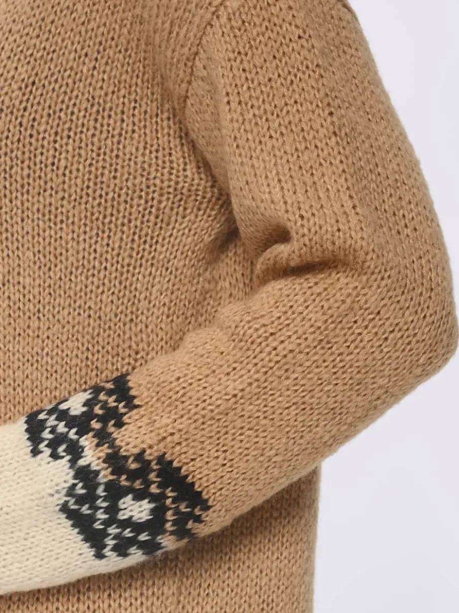 Cardigan motif jacquard tendance