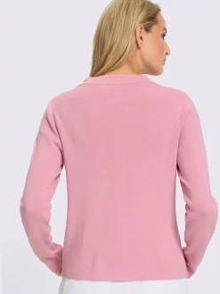 Cardigan à patte de boutonnage avec fausses poches décoratives