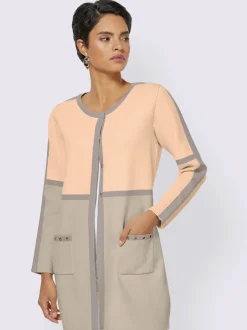 Cardigans avec rayures verticales et horizontales raffinées