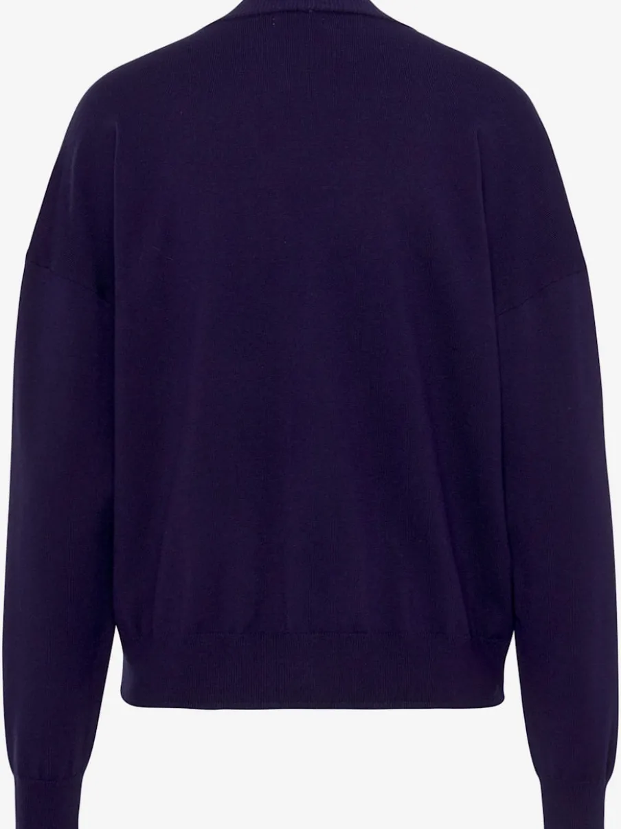 Cardigans en tricot à manches longues avec patte de boutonnage