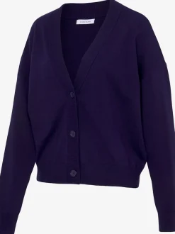 Cardigans en tricot à manches longues avec patte de boutonnage