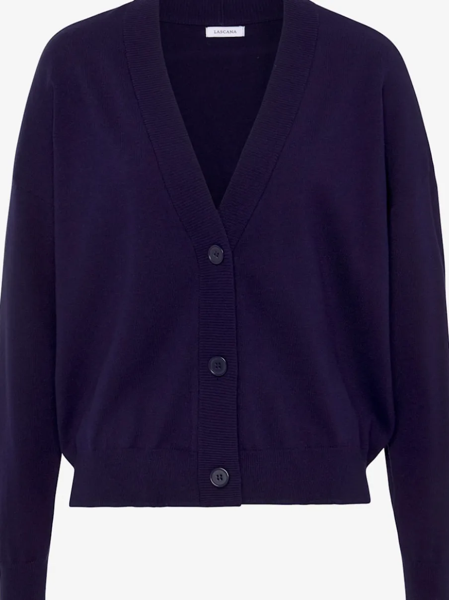 Cardigans en tricot à manches longues avec patte de boutonnage