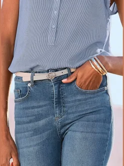 Ceinture hanches ceinture basique sobre au design classique en synthétique