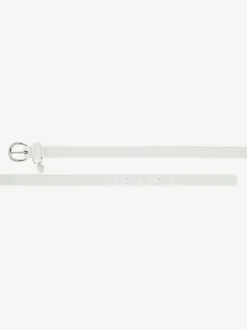 Ceinture hanches ceinture simple et étroite en synthétique avec petit pendentif