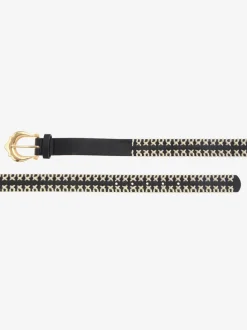 Ceinture hanches ceinture tendance en imitation cuir avec boucle couleur or