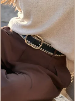 Ceinture hanches ceinture tendance avec boucle dorée