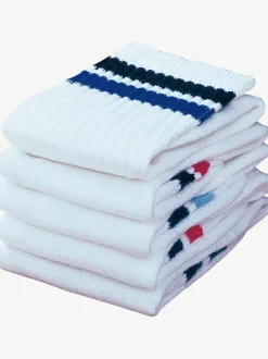 Chaussettes de sport à rayures sous les bords-côtes