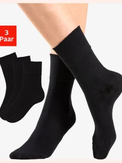 Chaussettes lot de 3 paires de socquettes, adaptées aux diabétiques