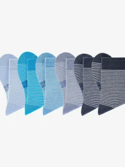 Chaussettes pour femme au design rayé tendance