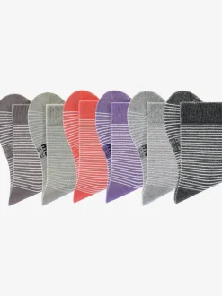 Chaussettes pour femme au design rayé tendance