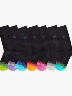 Chaussettes socquettes avec pointe joliment colorée