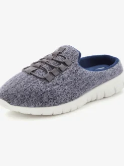Chaussons sneakers à enfiler, légèrement chinées