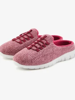 Chaussons sneakers à enfiler, légèrement chinées