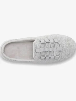 Chaussons sneakers à enfiler, légèrement chinées