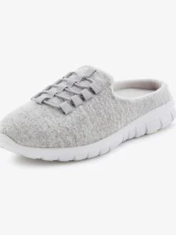 Chaussons sneakers à enfiler, légèrement chinées