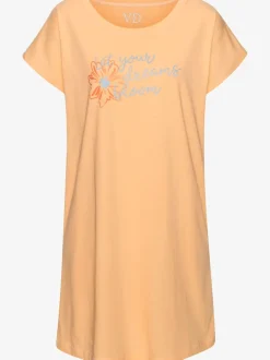 Chemise de nuit avec joli imprimé devant