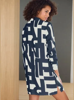 Chemise de nuit à col classique