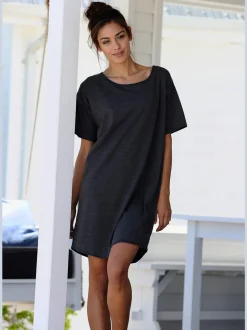 Chemise de nuit décontractée effet chiné