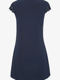 Chemise de nuit élégante avec encolure arrondie intégrée