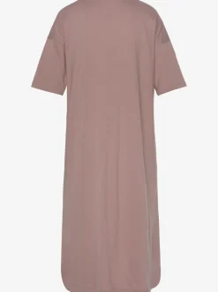 Chemise de nuit longueur midi avec détails imprimés
