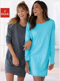 Chemise de nuit sportive, lot de 2