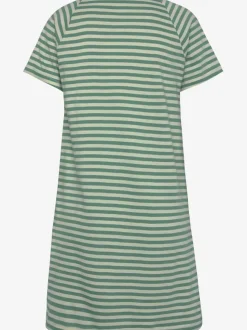 Chemise de nuit t-shirt de nuit rayé avec broderie