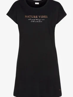 Chemise de nuit t-shirt long confortable, coupe ample