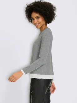 Chemise à manches longues 2 en 1 look 2 en 1