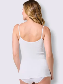 Chemise soutien-gorge sans armatures côtes fines