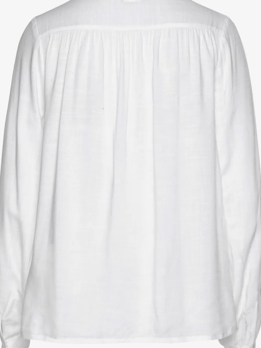 Chemisier avec patte de boutonnage et ourlet arrondi