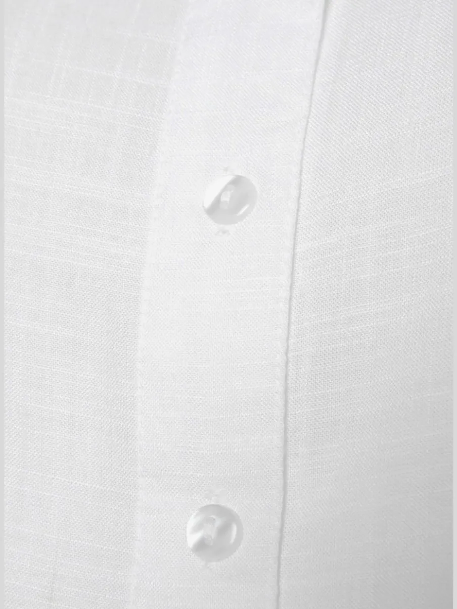 Chemisier avec patte de boutonnage et ourlet arrondi