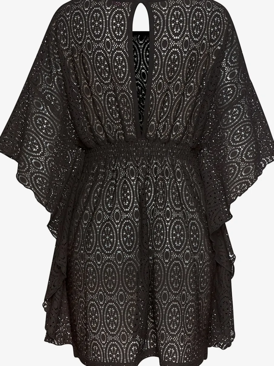 Chemisier caftan ajouré avec encolure en V devant