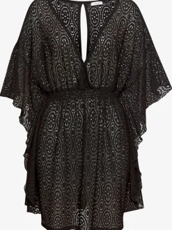 Chemisier caftan ajouré avec encolure en V devant
